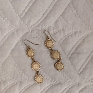 Rose gold dangle earrings